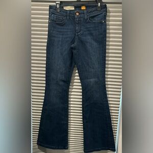 Anthropologie Pilcro Jeans Size 27 Stet Bootcut‎ Dark Blue Denim Flare Boho
